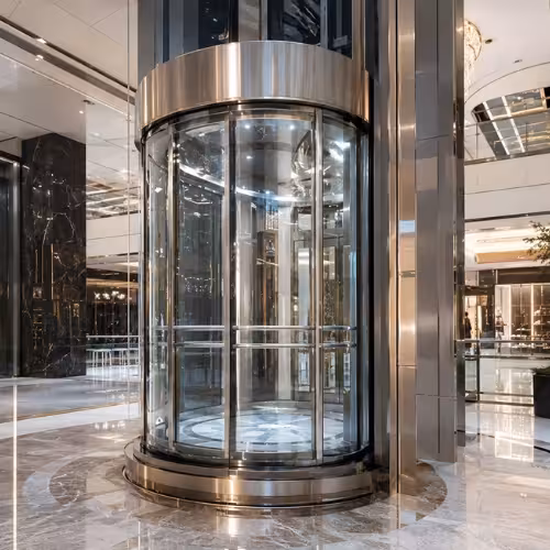 Luxury Capsule Lift in Shopping Mall