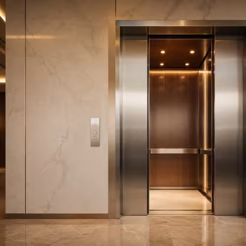 thenova-elevators-open-elevator-doors-luxury-building